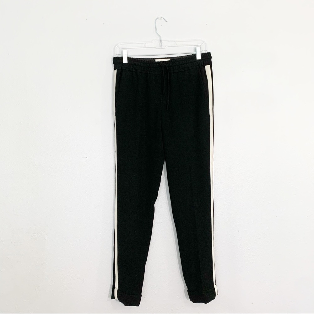 A.L.C. Tuxedo Stripe Pull On Crepe Track Pants - image 2